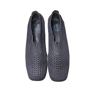 Arche Piaoko Black Leather Perforated Slip On Loafers    Size: US 8M